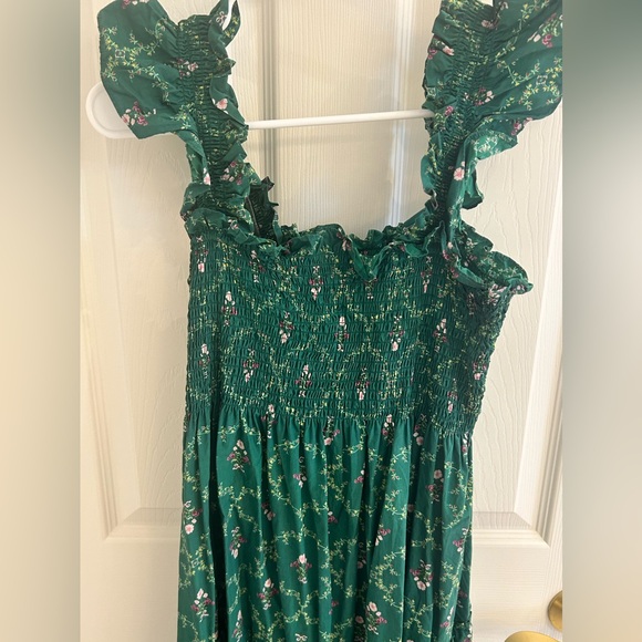 EUC Hill House The Ellie Emerald Trellis Nap Dress - Picture 2 of 4